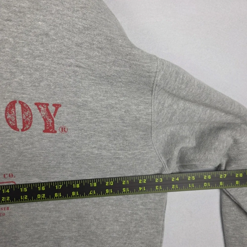Farm Boy Brand Mens Hoodie Large Gray 